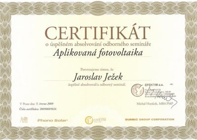 certifikat_Efektim_phonosolar_Ježek